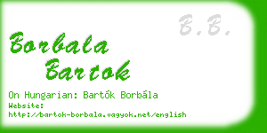 borbala bartok business card
